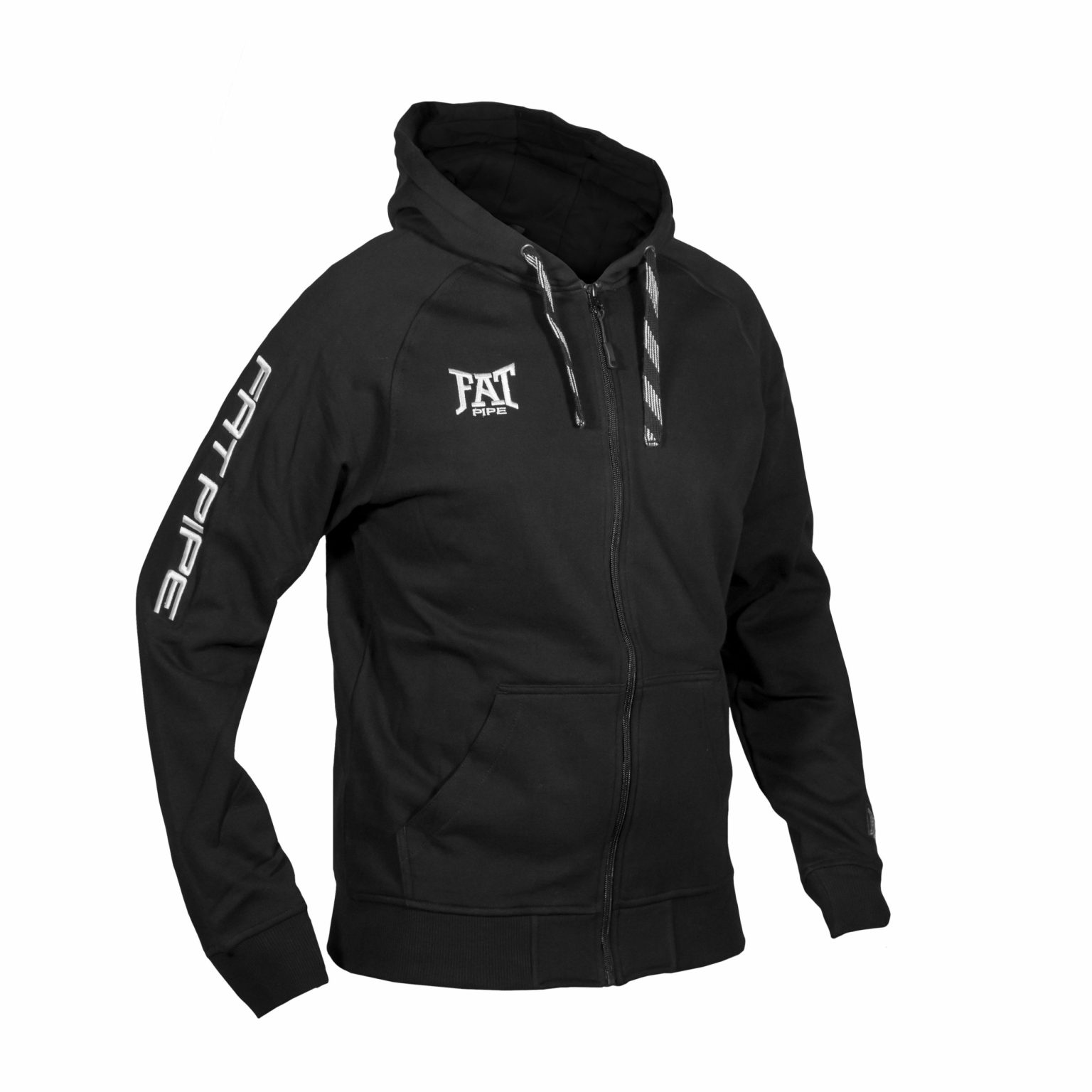 STROM HOODED SWEATJACKET BLACK - Image 2